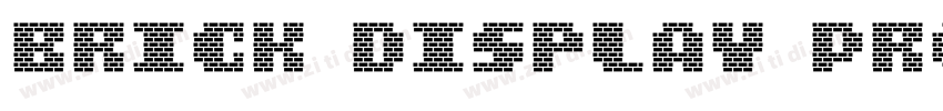 Brick Display Pro Me字体转换